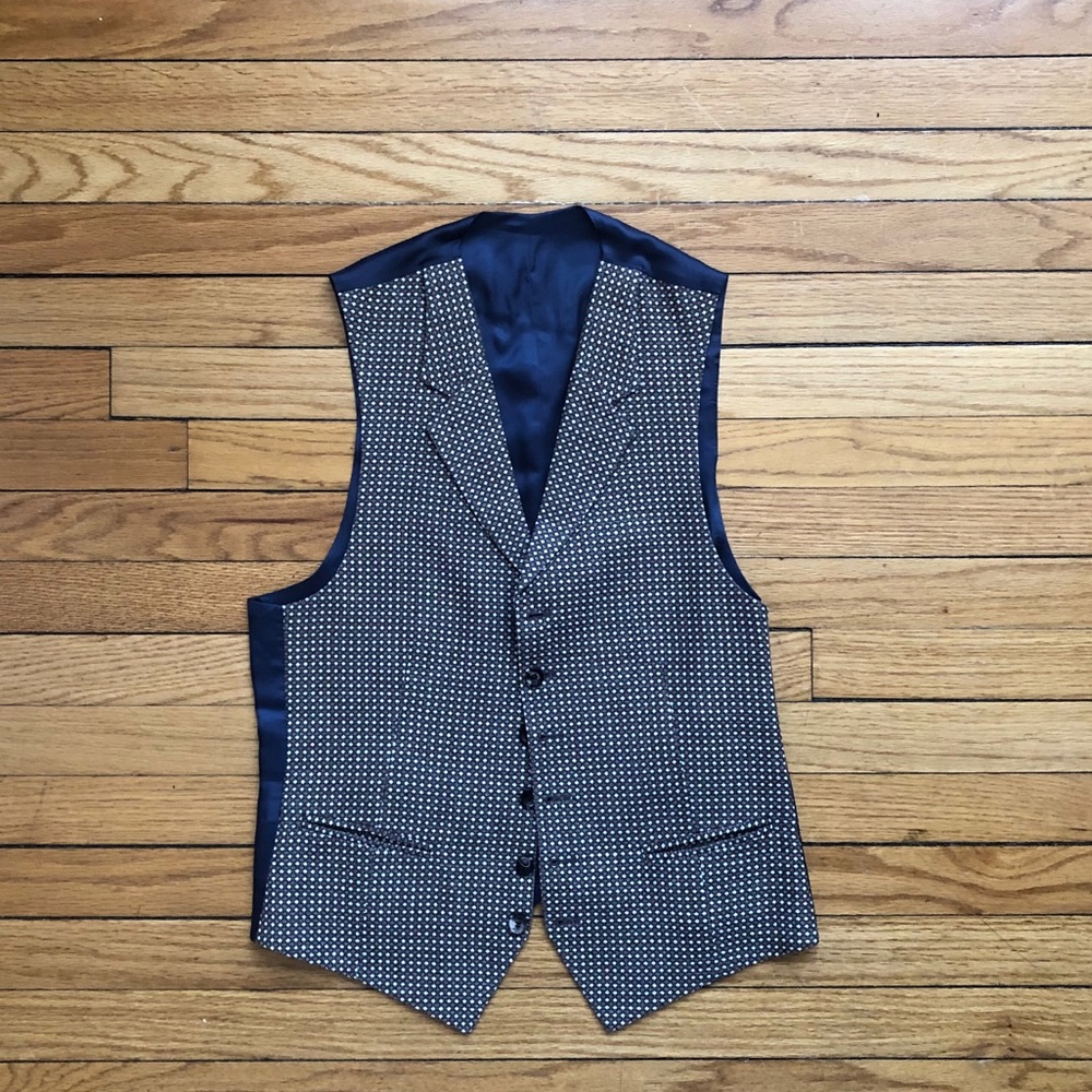 suit supply | brown waistcoat